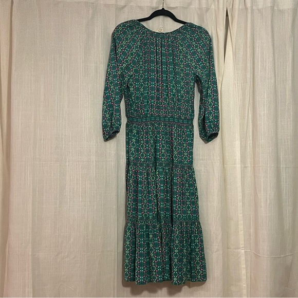 Matilda Jane Age of Aquarius Brilliant Daydream Smocked Midi Dress S Milkmaid - Picture 7 of 8